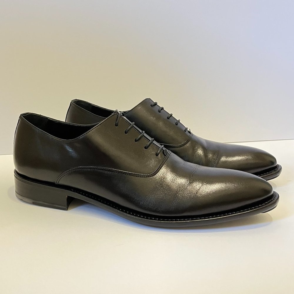 Black Oxford Dress Shoe by Enrico Fantini - Picture 2 of 14
